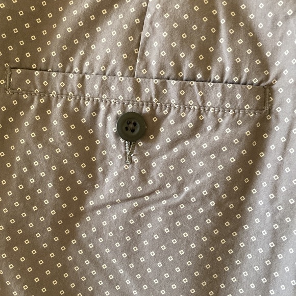 Men’s Cigar Box gray white tiny diamonds chino Bermuda shorts size 30 - Picture 5 of 8